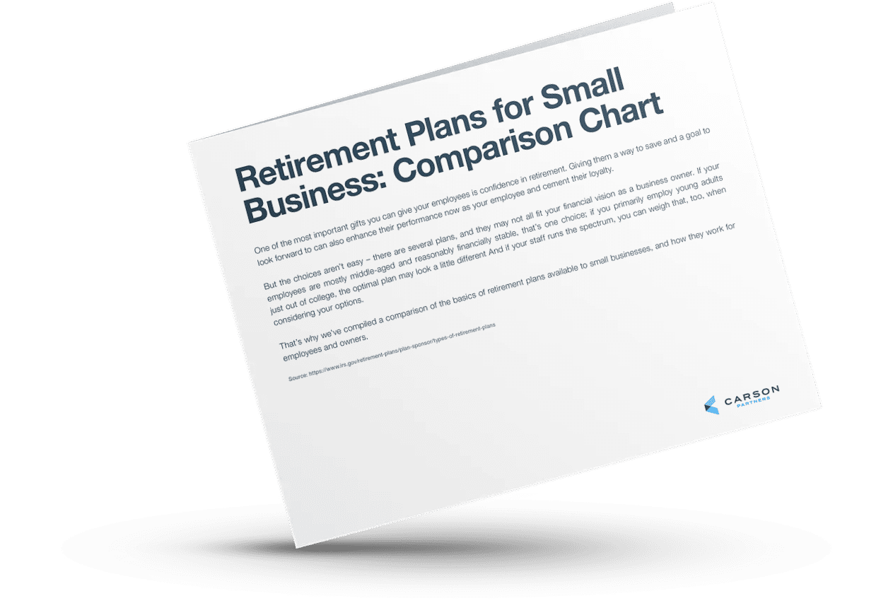 Retirement Plans For Small Business: Comparison Chart